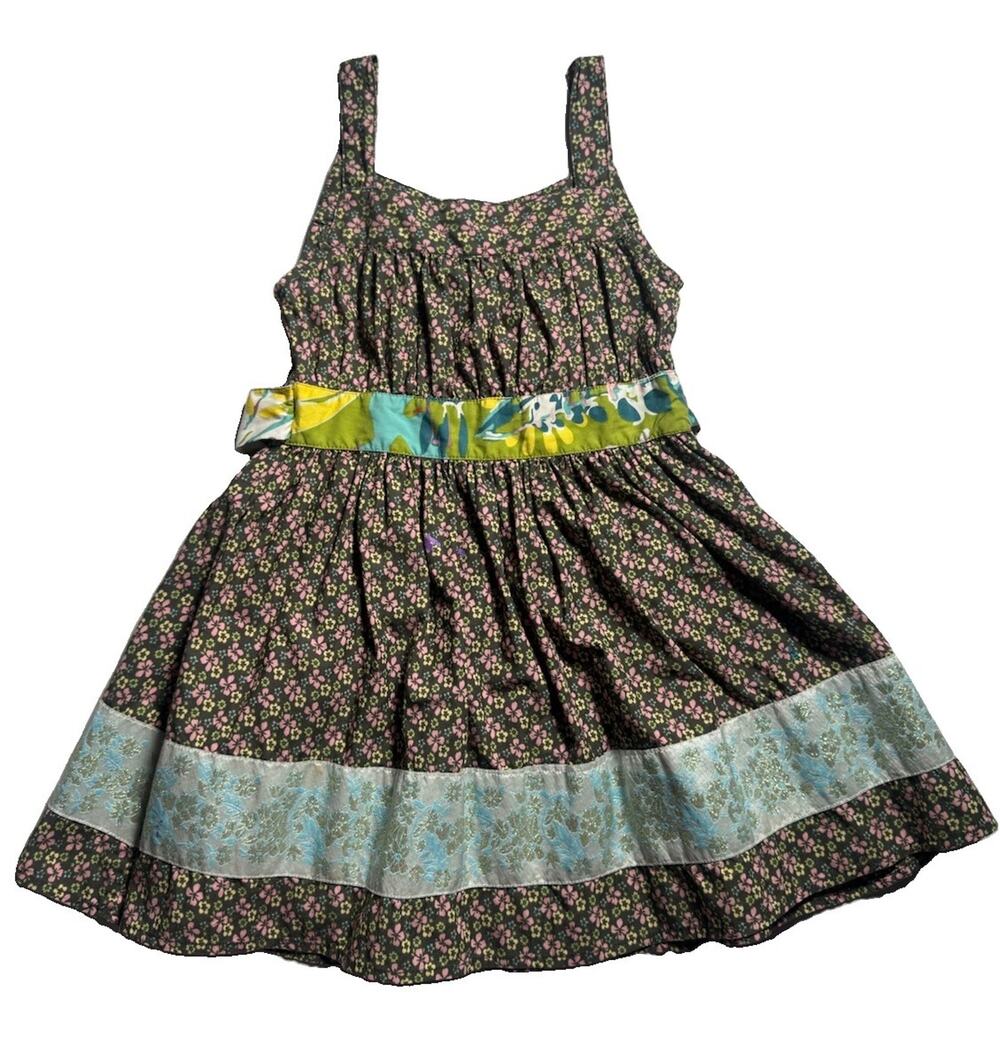 Matilda Jane House of Clouds Allison Dress Girls 4 Floral 2011 Sash Boutique
